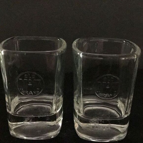 Shot glasses set up to Jack Daniels old number seven shot glass - Picture 1 of 3